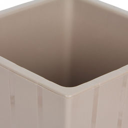 Горшок для цветов пластмассовый Квадро 1,2л, 11,5х11,5х12см, со вставкой, фраппе (Россия) - Домашняя мода фото 3