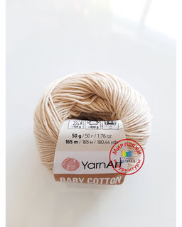 Беби коттон (Baby cotton) пряжа YarnArt 50%хлопок 50%акрил10x50г/165м