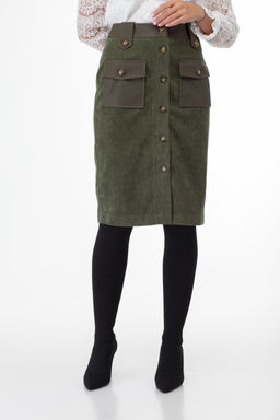 Юбка ANELLI 922 хаки  фото 5