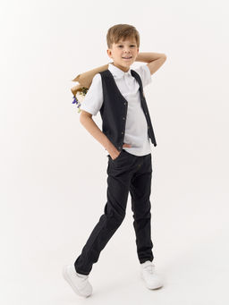 Чиносы из джинскота Графит 7+ - Bungly фото 9