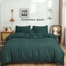 Комплект постельного белья Античная зелень, зима-лето евро