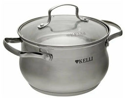 Кастрюля нерж. 3,0 л "Kelli", арт. KL-4258