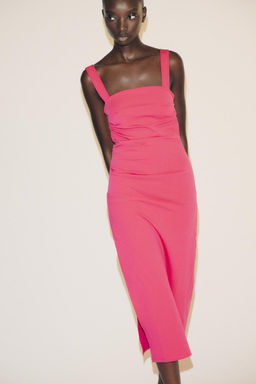 PLEATED MIDI DRESS - Zara фото 2