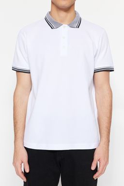 TRENDYOL MAN Siyah Slim/Dar Kesim %100 Pamuklu Polo Yaka T-shirt TMNSS22PO00014 - Trendyolmilla фото 19