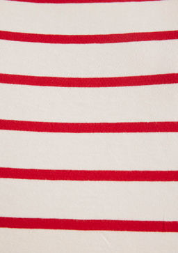 Mavi Logo Bask?l? K?rm?z? Cizgili Crop Tisort  фото 8