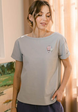 Футболка с подворотом и принтом (арт. 101039-3), ООО МОНГОЛКА  фото 2