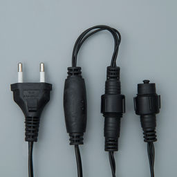 Гирлянда «Сеть» 2×1.5 м, IP44, УМС, тёмная нить, 192 LED, свечение мульти, 220 В