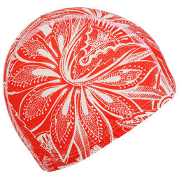 Шапочка для плавания взрослая ONLYTOP, тканевая, обхват 48 см, МИКС