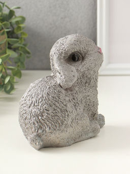 Копилка для денег Серый зайка, гипс, 15 см