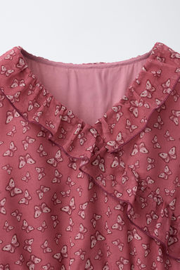 BUTTERFLY PRINT BLOUSE - Zara фото 3
