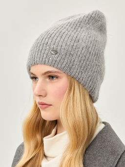 Шапка жен. анг+нейл+люр LB-N88065 grey