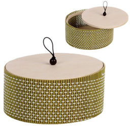 Шкатулка декоративная 13,5х11х6 бамбук / BBD39 /уп 4/72/ - Галеонтрейд фото 5