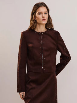 Жакет замшевый с заклепками / Zarina