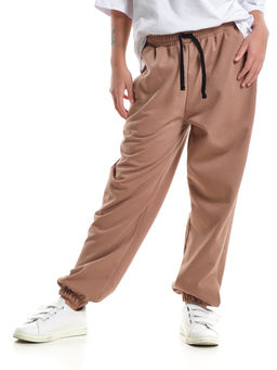 Спортивные брюки трикотажные 22-7999 коричневый