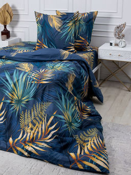 Простыня на резинке 200*200 см, перкаль, борт 25 см (Мира, синий) - Ивановотекстиль фото 8