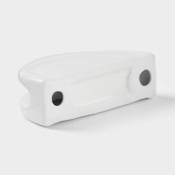 Салфетница керамическая «Классика», 11.5×3.5×6 см, цвет белый