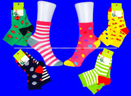 Цена за 10 пар. SYLTAN носки детские, подростковые на девочек "Разноцветные ножки " арт. 3244