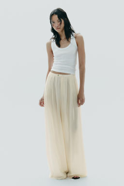 FULL LENGTH MULTI-PLEAT TROUSERS - Zara фото 6