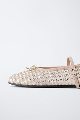 SEQUIN BALLET FLATS - Zara фото 6