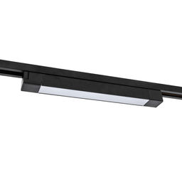 ULB-Q281 20W/4000K BLACK Светильник-прожектор светодиодный трековый. Линейный. 1600 Лм. Белый свет (4000К). Корпус черный. ТМ Volpe