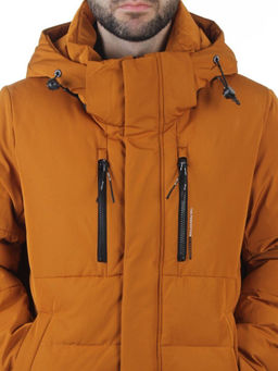 6593 LT. BROWN Куртка мужская зимняя (200 гр. холлофайбер)