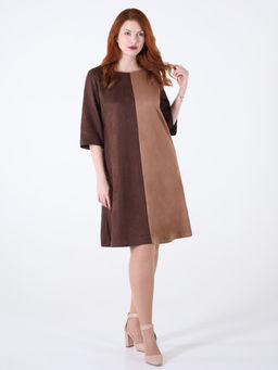 Платье женское коричневое