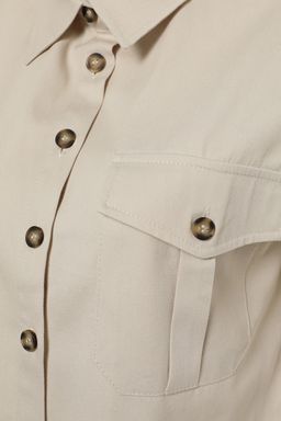 TRENDYOLMILLA Tas Cep Detayl? K?sa Kollu Regular Normal Kal?p Dokuma Gomlek TWOSS22GO0654  фото 8