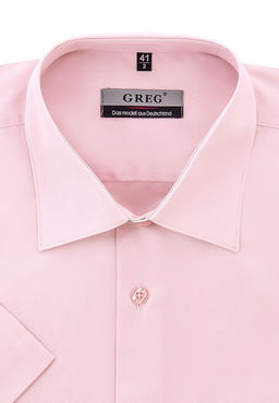 Сорочка мужская короткий рукав GREG 620/309/LT ROSE/Z