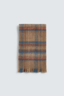 BRUSHED CHECK SCARF