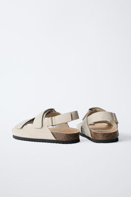 SPLIT SUEDE LEATHER SANDALS - Zara фото 4