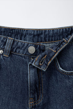 WIDE FIT DENIM BERMUDA SHORTS - Zara фото 3