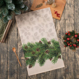 Полотенце Этель Еловые ветви 40?67 см, 100% хл, саржа 190 г/м?