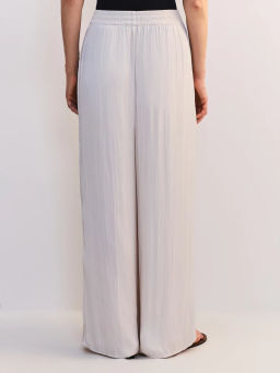 Брюки-палаццо с эластичным поясом из жатой ткани ZR2605012120-60 / Zarina