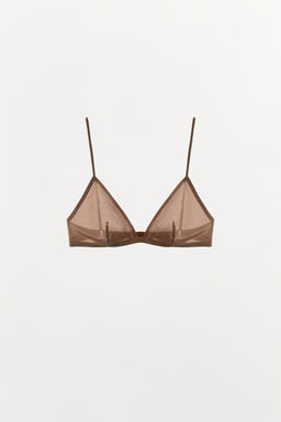 BRALETTE TRIANGULAR CON POLIAMIDA / rosa claro - Zara фото 5