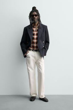PANTAL?N BOLSILLO CARPINTERO AARON LEVINE X ZARA / Blanco