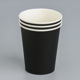 Цена за 50 шт. Стакан бумажный Черный 250 мл, диаметр 80 мм - Simaland фото 3