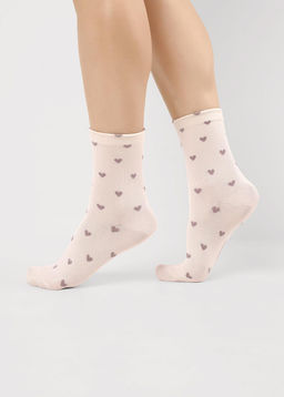 CLE Носки жен.Д2501 fashion база хл+эл св.бежевый - Clever wear фото 2