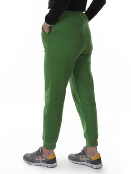2510-K GREEN Брюки спортивные утепленные женские (85% хлопок, 10% полиэстер, 5% спандекс)