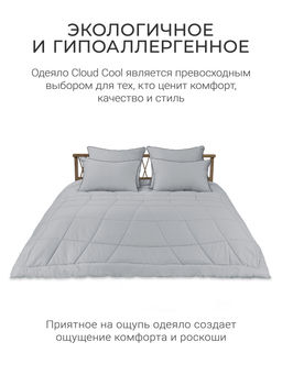 Одеяло Cloud Cool Gray 200х220см всесезонное 200г/м2 ЕС-8057 - Espera фото 2