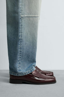 LEATHER PENNY LOAFERS