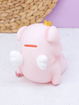 Копилка "King pig", pink (14 см), пластик