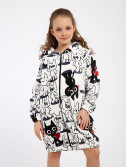 Халат "Мурлыка" белый