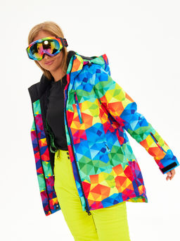 Женская горнолыжная сноубордическая куртка Alpha Endless Ultra Chaleur SNB 423/316_6 Разноцветный  фото 17