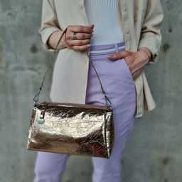 Женская кожаная сумка через плечо 0100-20 - Cidirro фото 4