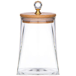 ЕМКОСТЬ ДЛЯ СЫПУЧИХ ПРОДУКТОВ AGNESS KRISTALL 900 МЛ 10,5*10,5*14,7 СМ. ЦВЕТ: ПРОЗРАЧНЫЙ