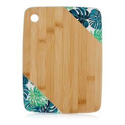 Доска разделочная деревянная с принтом Walmer Bamboo 28х21 см., цвет коричневый