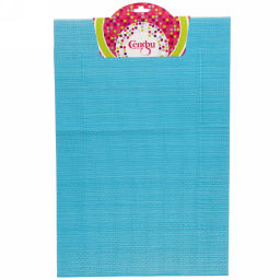 Цена за 4 шт. Салфетка на стол 30*45см плетеная, Классика голубая