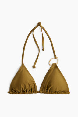 Top de bikini triangular con relleno