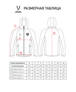 Худи на молнии Jogel NATIONAL Essential Hooded FZ Jacket, красный  фото 4