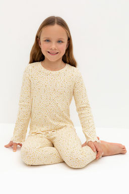 К 1618/светлая мимоза,лепестки цветов пижама для дев